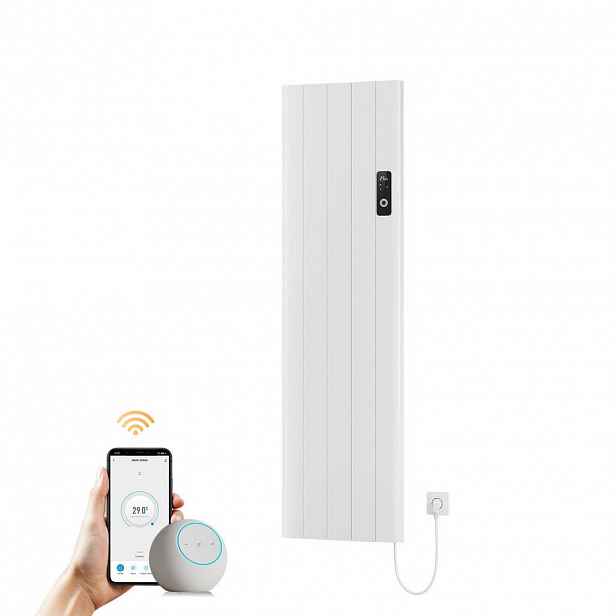 EMKE ELEKTRICKÝ radiátor 160 x 45,4 cm 1500 W Bílý