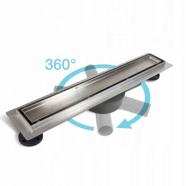 Nízký Lineární Odtok 100 cm Balneo otočný o 360°