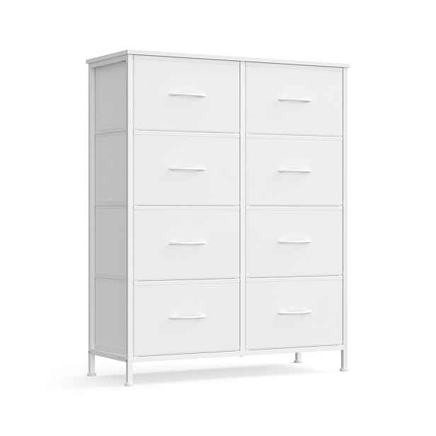 SONGMICS Komoda s látkovými zásuvkami Dopi 76,7 cm bílá II