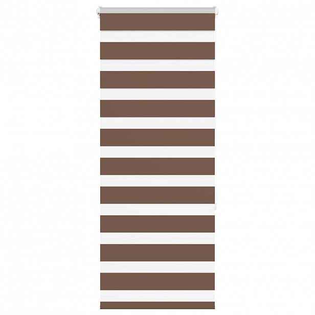 vidaXL Zebra roleta hnědá 60x150 cm šířka látky 55,9 cm polyester
