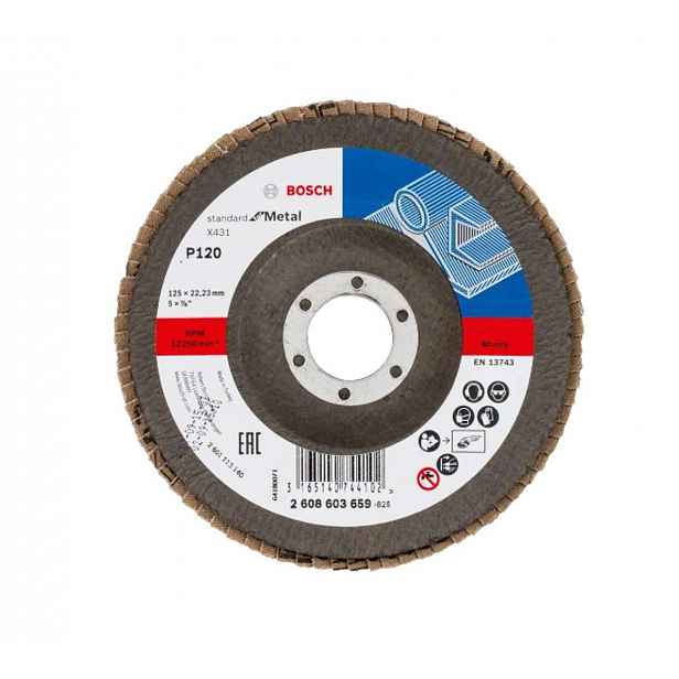 Bosch - Lamelový brusný kotouč, P120, průměr 125 mm 2608603659