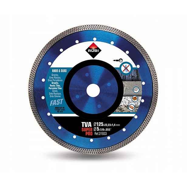 Diamantový kotouč pro řezání Turbo Viper Tva 125 Superpro (31933) Rubi