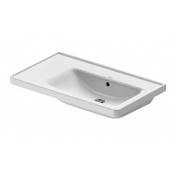 Duravit D-Neo - Nábytkové umyvadlo 80x48 cm, bez otvoru pro baterii, bílá 2370800060
