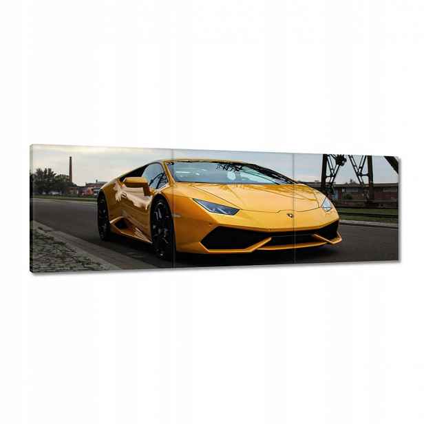 Obrazy 150x50 Žlutý sportovní automobil