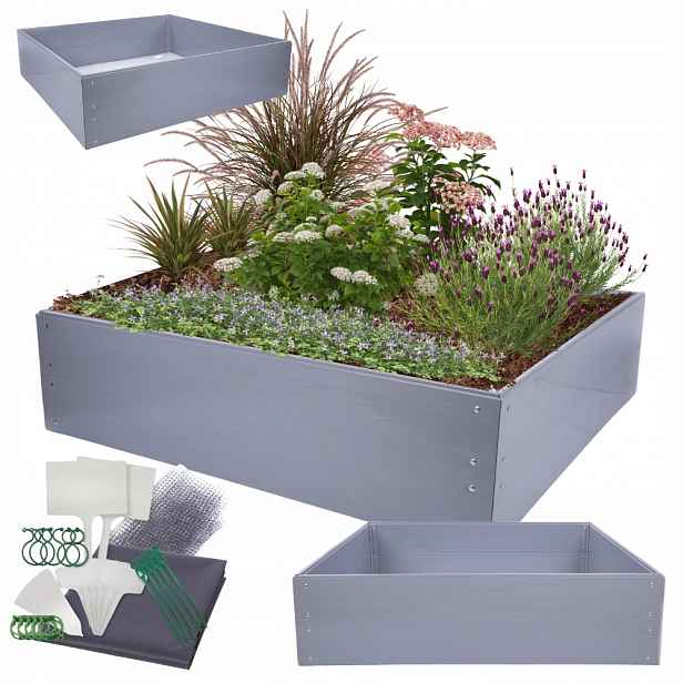 Truhlík na zeleninu z Pvc, vyvýšený záhon, zeleninová zahrada 40x140x140