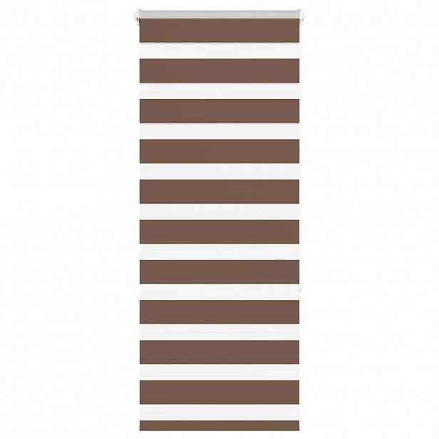 vidaXL Zebra roleta hnědá 65x150 cm šířka látky 60,9 cm polyester