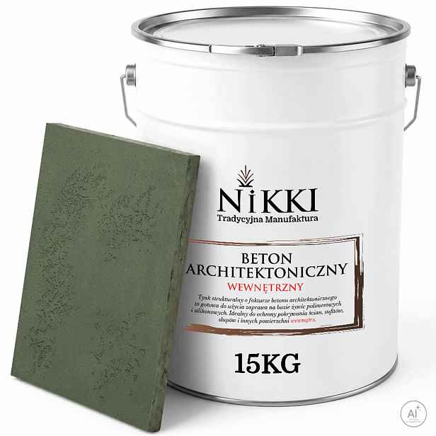 Dekorativní architektonický beton vnitřní 10 m2 15 kg, zelená, tmavá barva F466