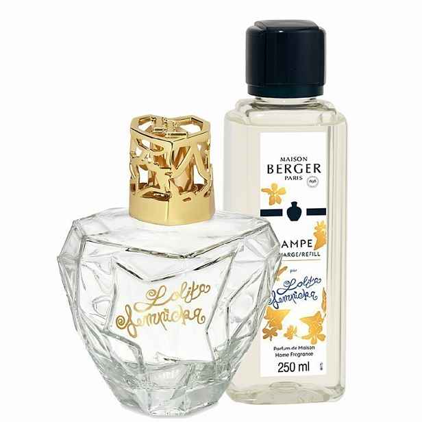Maison Berger Paris dárková sada katalytická lampa Lolita Lempicka transparentní + náplň 250 ml