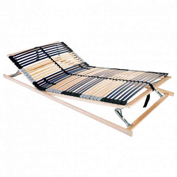 vidaXL Lamelový rošt Hnědá 140 x 190 cm Masivní bukové dřevo