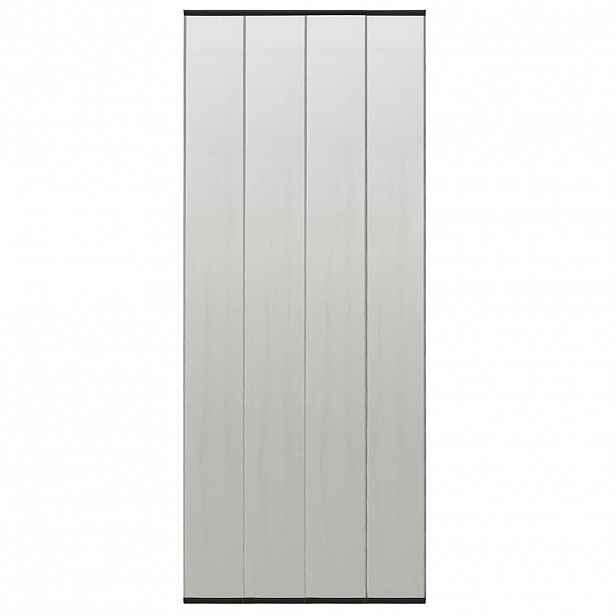 vidaXL Dveřní síť proti hmyzu se síťovanou clonou černá 100 x 220 cm