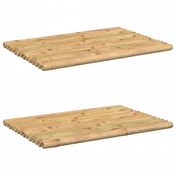 vidaXL Koupelnové předložky 2 ks 50 x 35 cm bambus