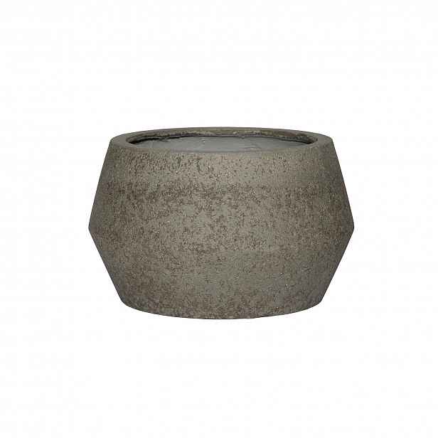 Květináč Harley Low, šedý diorit, více velkostí - Pottery Pots Velikost: S - ⌀ 36, v. 21,5 cm