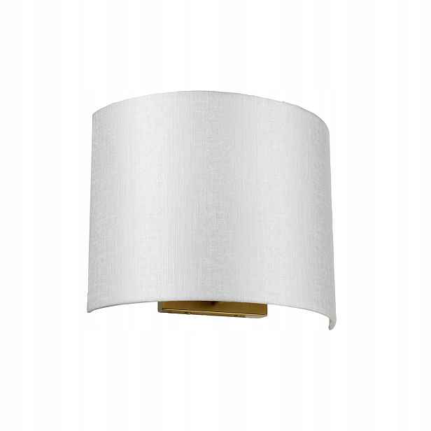 Nástěnné svítidlo zlaté krémové stínidlo 29 cm do obývacího pokoje Designer's Lightbox