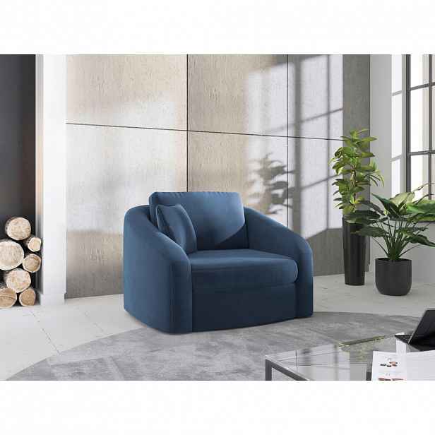 Sit & More KŘESLO, textil, modrá