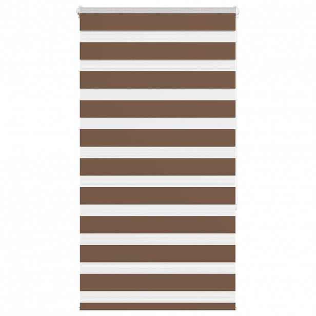 vidaXL Zebra roleta hnědá 70x150 cm šířka látky 65,9 cm polyester