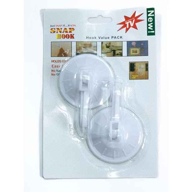 háček s přísavkou- 2ks-d7,0cm s páčkou, plast