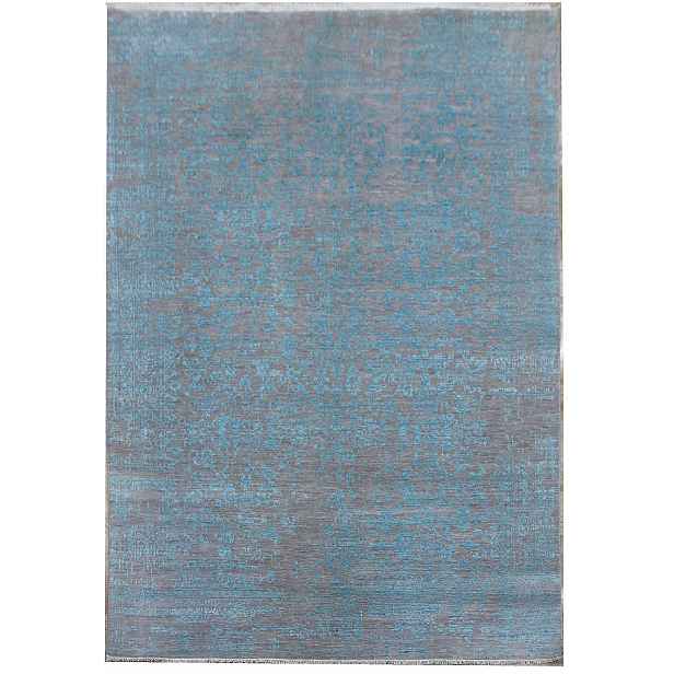 Ručně vázaný kusový koberec Diamond DC-JK 1 Silver/light blue, 180x275, modrá, chodba / předsíň, Diamond Carpets India