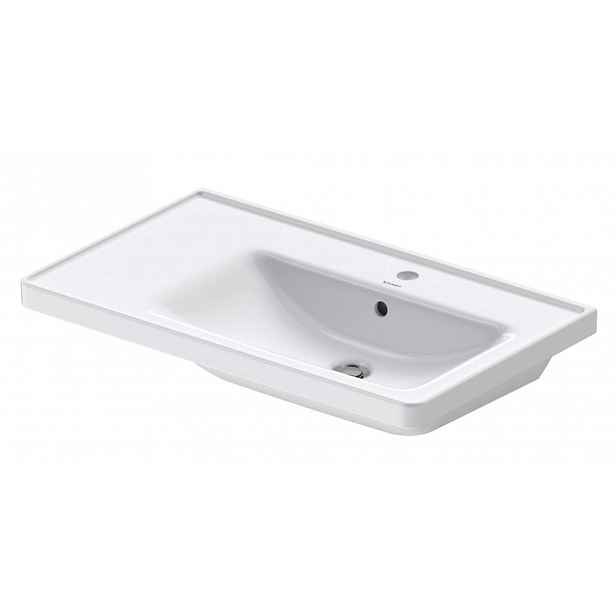 Duravit D-Neo - Nábytkové umyvadlo 80x48 cm, 1 otvor pro baterii vpravo, bílá 2370800000