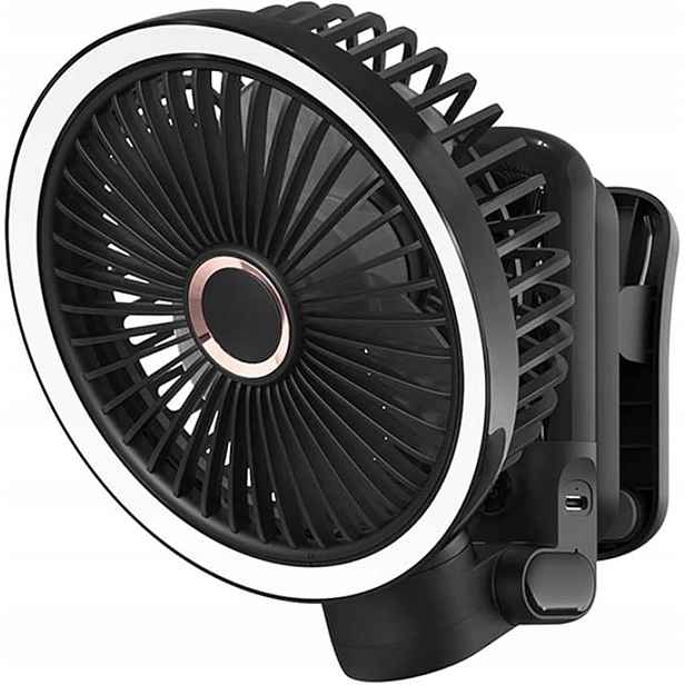 Přenosný turistický stolní ventilátor se skládacím klipem Usbc