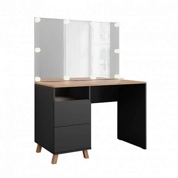 Vicco TOALETNÍ STOLEK Karen Antracit/Artisan 110 cm s pohádkovými světly LED