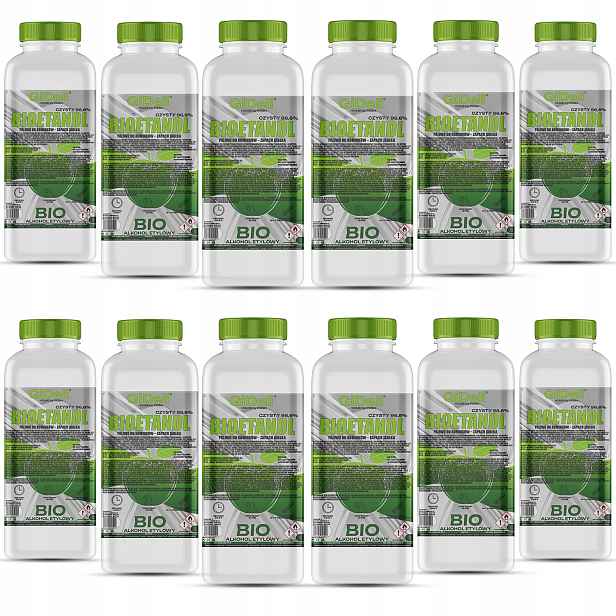 Bioetanol do krbu 12x1L s vůní zeleného jablka, biopalivo