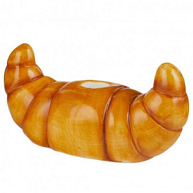 Butlers CROISSANT Svícen na dlouhou svíčku - hnědá