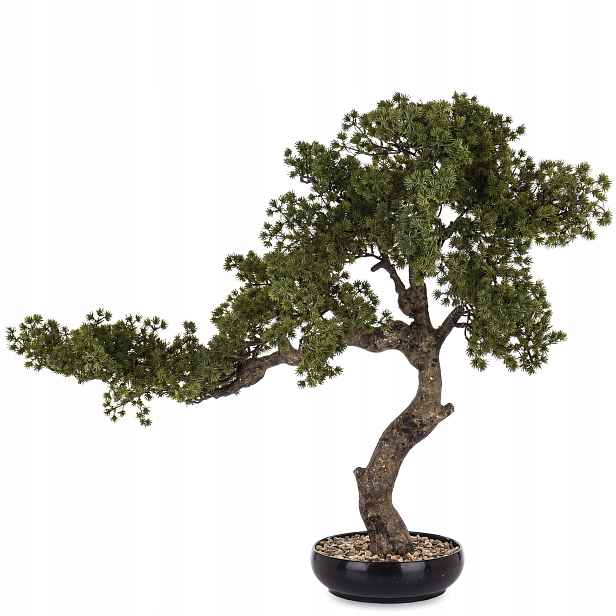 Dekorativní rostlina v květináči umělý květ stromek bonsai velký