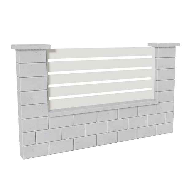 Výplň plotová DEKMETAL TAVOLA 2W690 pure white