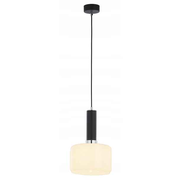 Závěsná lampa Vanes Stříbrná Jantarová Skleněná Stínidlo 1xE27 20 cm Stropní
