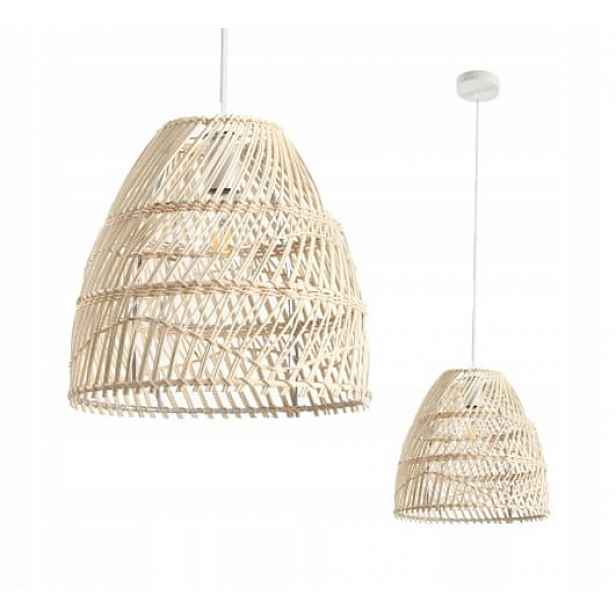 Závěsná ratanová lampa Boho Rango Krborocz Kobi pletenina