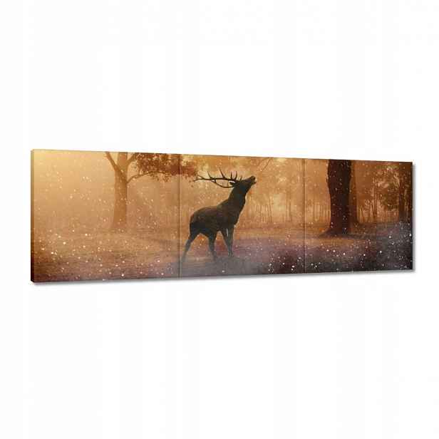 Obrazy 120x40 Jelen v lese