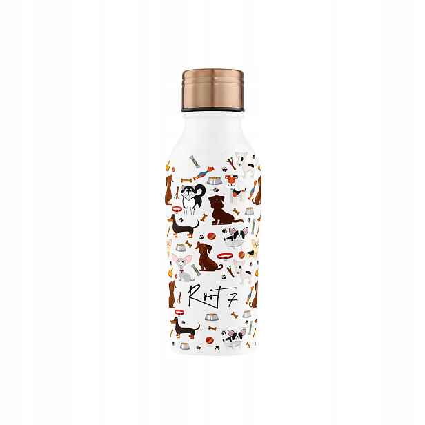Root7 Termoláhev Puppies Pes 350 ml na vodu a kávu pro děti