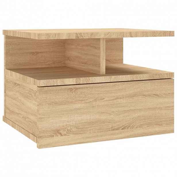 vidaXL Nástěnný noční stolek dub sonoma 40x31x27 cm kompozitní dřevo