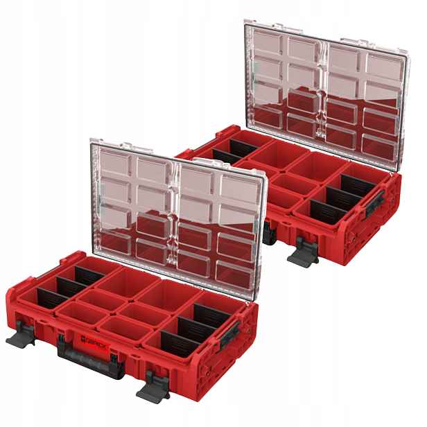 Qbrick One Organizer XL 2.0 Red Ultra Hd Custom box na nářadí x2