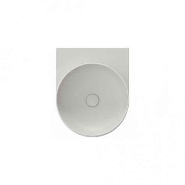 Ravak Yard umyvadlo 40,5x50 cm smoke grey mat bez otvoru pro baterii XJX0O040000