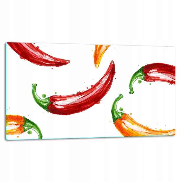 7v1 Skleněná Deska Na Krájení 52x30 Paprika
