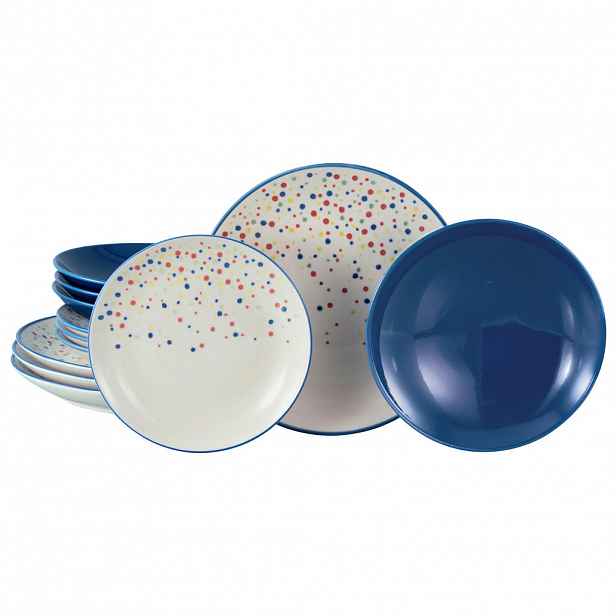 Creatable JÍDELNÍ SOUPRAVA Joy Blau-bunt 12dílné