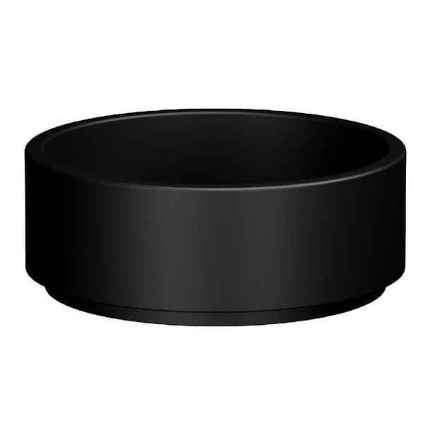 Kerasan OKE keramické umyvadlo na desku, O 40cm, černá mat