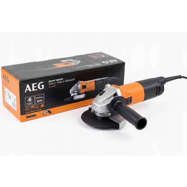 Malá síťová úhlová bruska 125 mm 800 W Ws 8-125 S Aeg