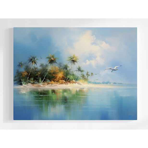 Plakát Krajina Moře Oceán Ostrov Pláž Palmy Mewa 100x75