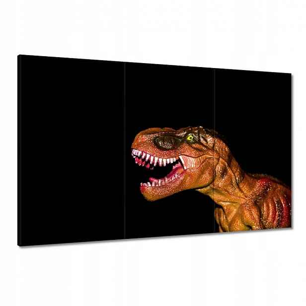 Obrazy 120x80 Tyranosaurus na černém pozadí