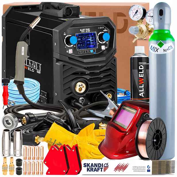 Poloautomatický Spartus Easy Mig 215 230V 200A Mma Tig DC Synergie Lutosvařování