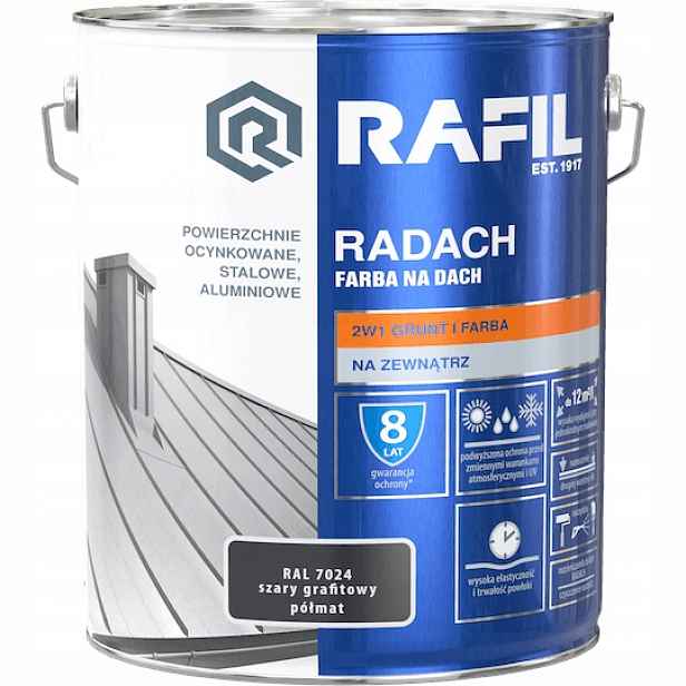Radach 10L grafitově šedý Ral 7024 polomatný Rafil