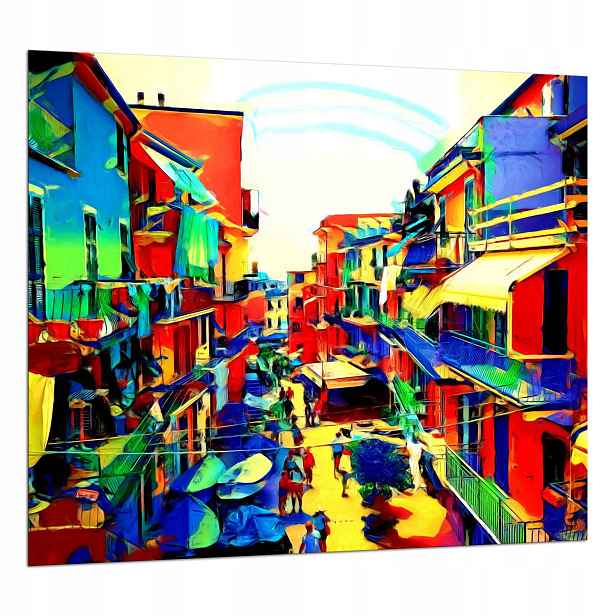 Skleněná Deska Ochranná 65x60 Město