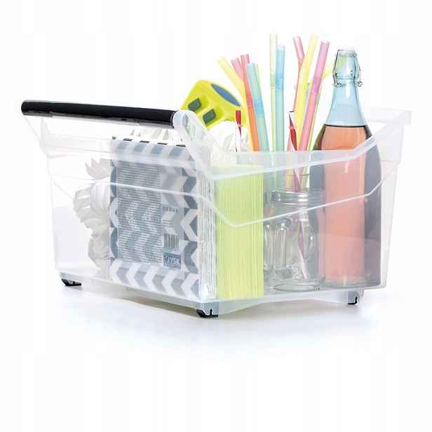 Prosperplast Úložný box, úzký s madlem, systémový NUK, 38x38x26, 29l