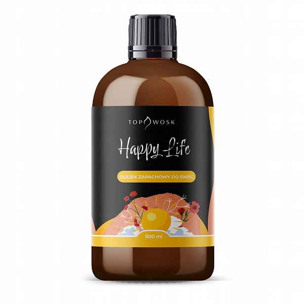 Vonný olej na svíčky Happy Life 500 ml, vůně do parafínového vosku
