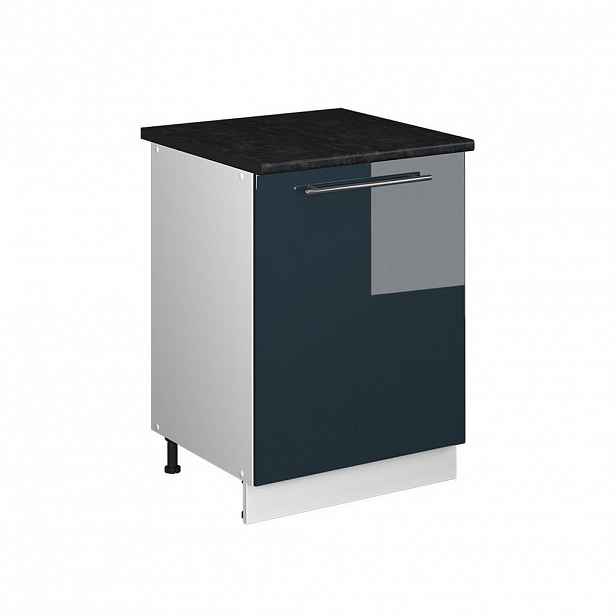Vicco SKŘÍŇKA POD DŘEZ Fame-Line, Tmavě modrá s vysokým leskem/Bílá, 60 cm