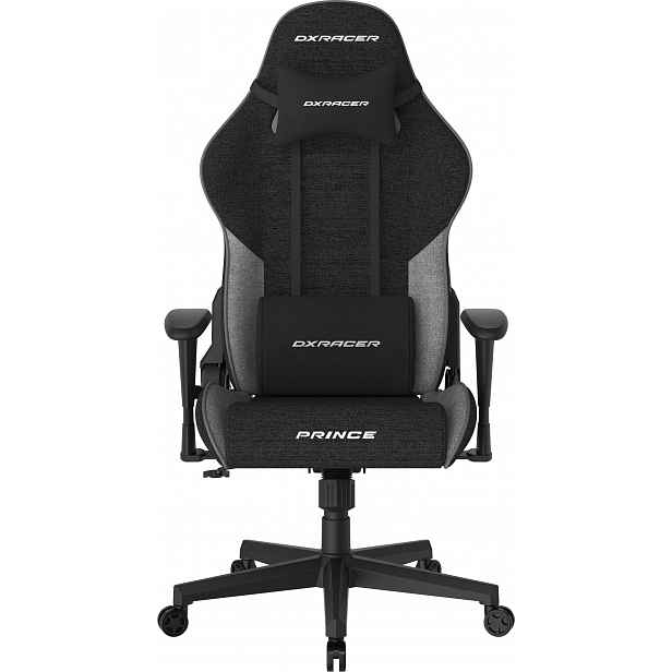 Herní židle DXRacer PRINCE černo-šedá, látková