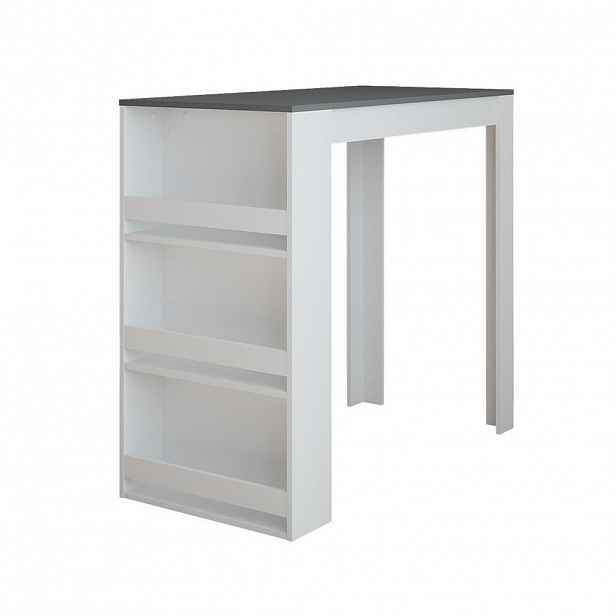 Vicco BAROVÝ STŮL Repose Bílá/antracitová 57 x 117 cm