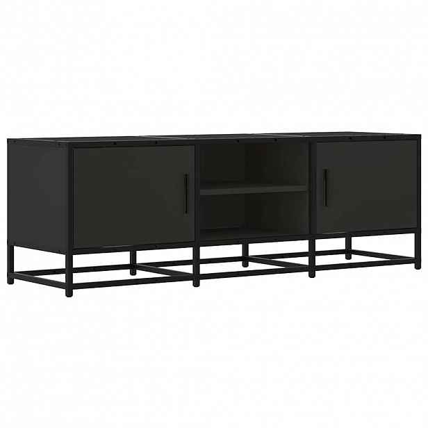 vidaXL TV skříňka černá 120 x 35 x 41 cm kompozitní dřevo a kov